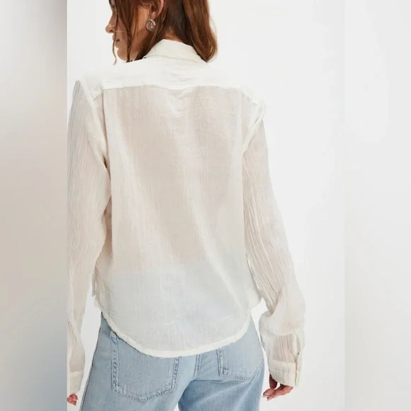 Drew tuxedo Shirt NWOT optic white - Picture 7 of 8